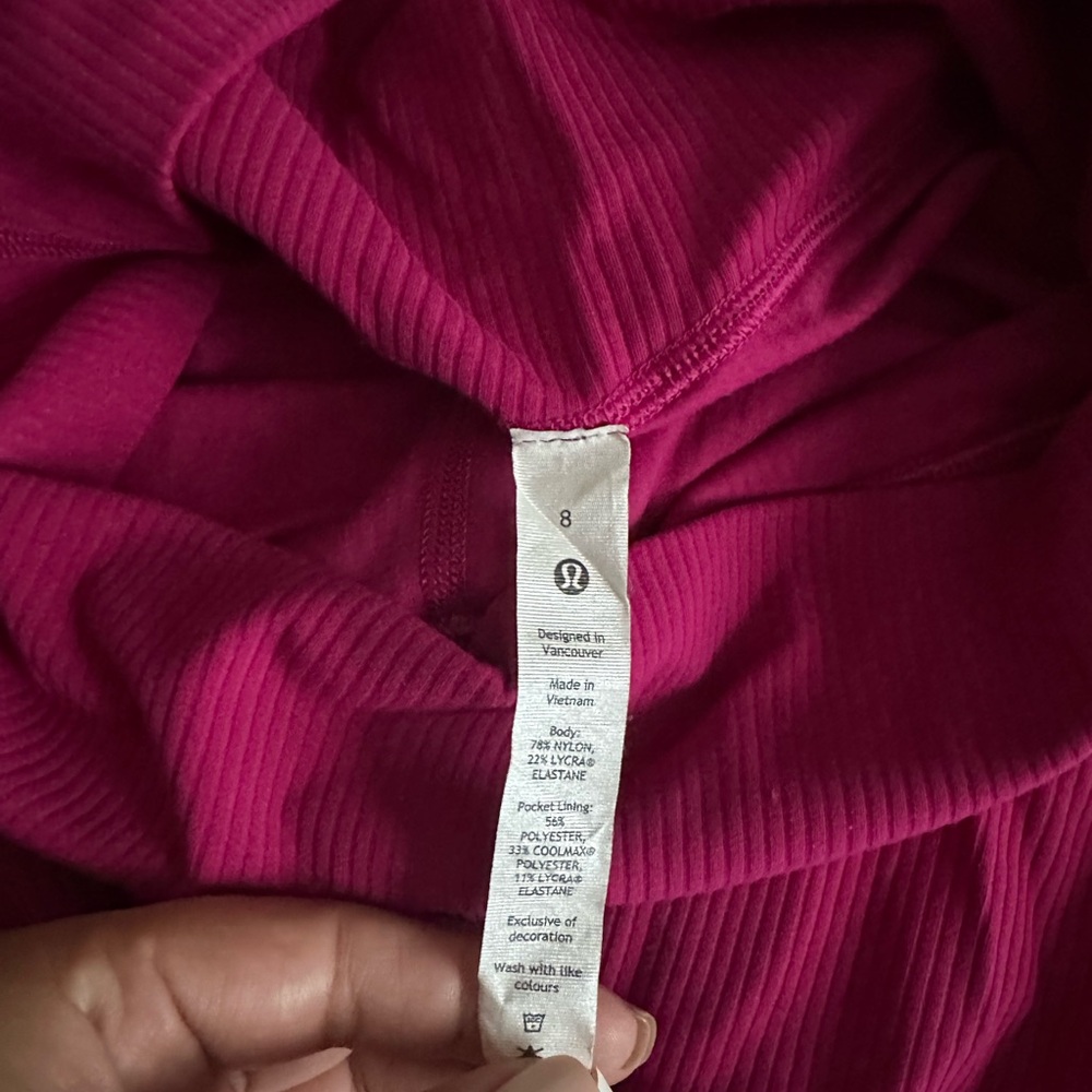 🖤Lululemon Athletica Magenta Apparel Set 🖤 - Picture 2 of 3